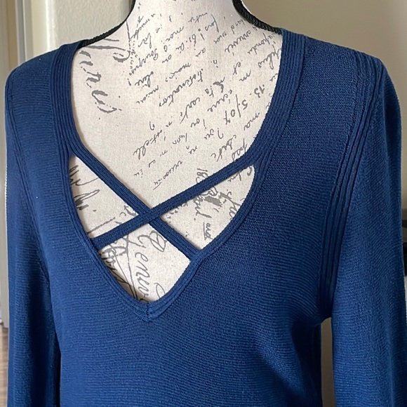 Free People Cross Front Sweater Dress - Picture 2 of 10